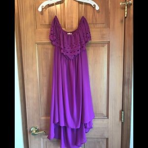 Hula Sue High/Low strapless dress